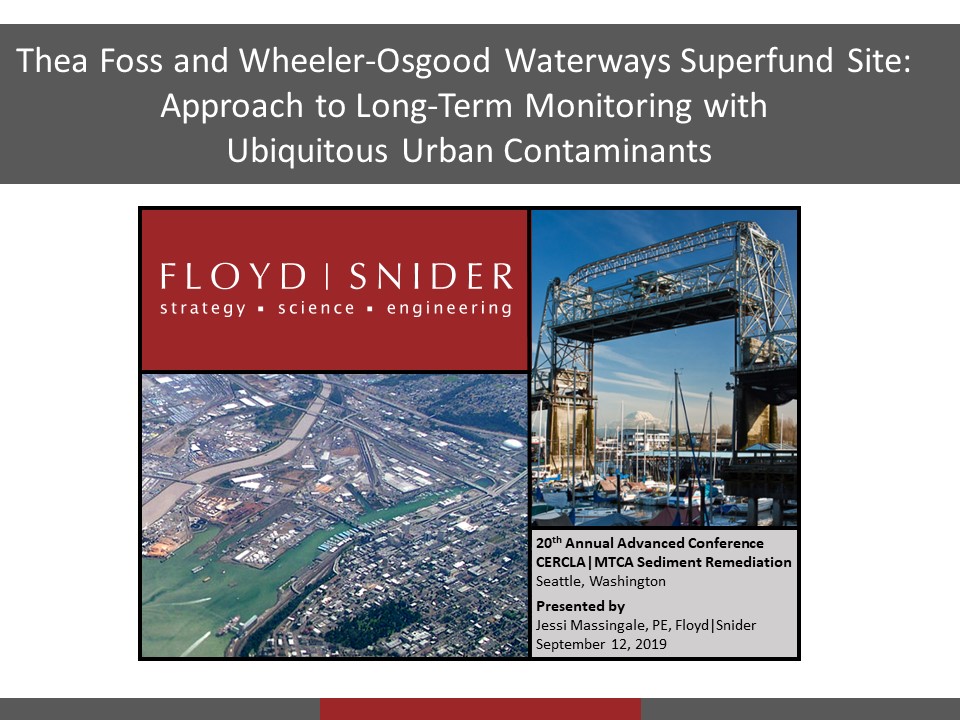 Jessi Massingale Presents at 20th Annual CERCLA/MTCA Sediment Remediation Conference