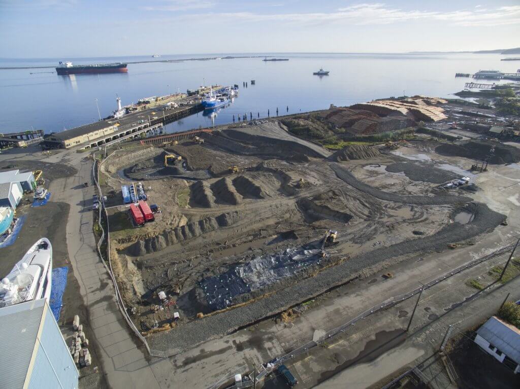 Aerial view of the K-Ply site